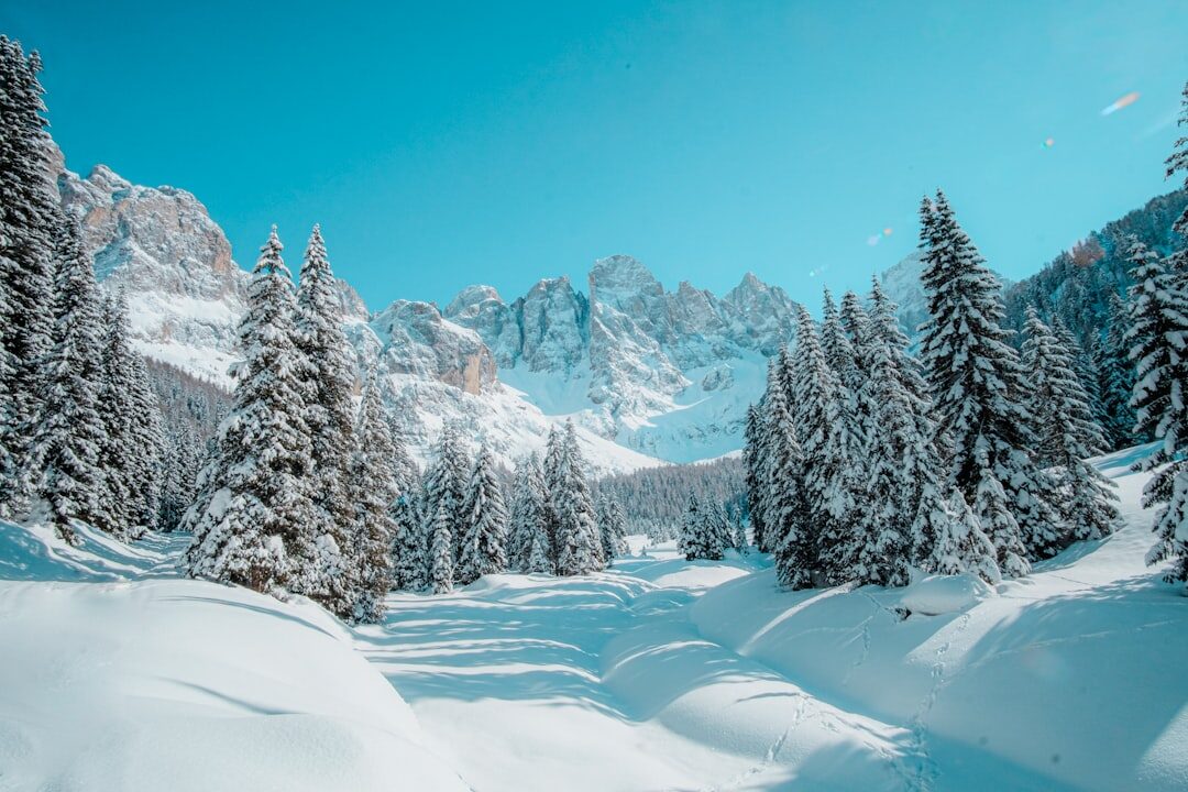 mountain landscape with snow